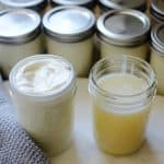 Many jars of tallow balm