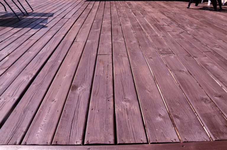 stained deck