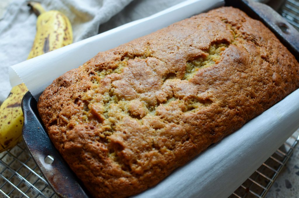 Sourdough banana bread loaf