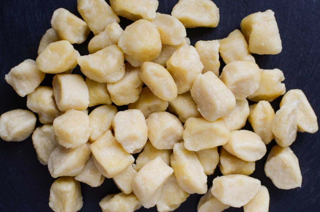 a pile of cooked ricotta gnocchi