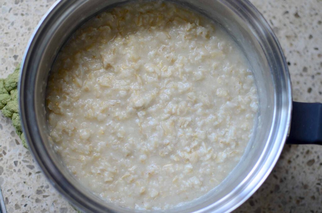 cooked oatmeal