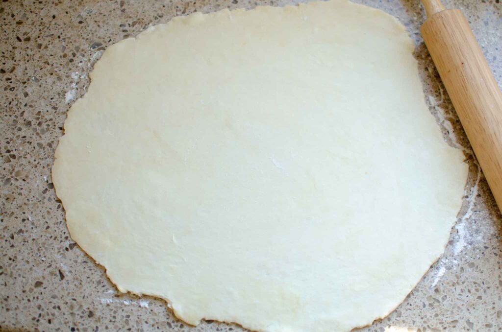 fully rolled pie dough