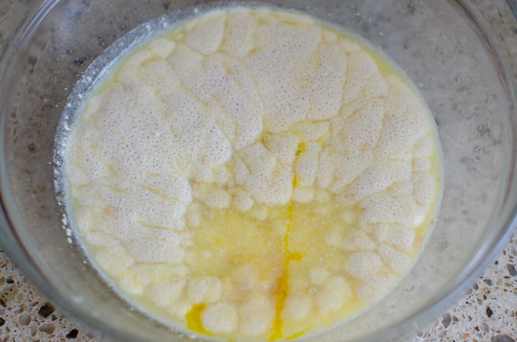 yeast blooming for homemade hamburger buns