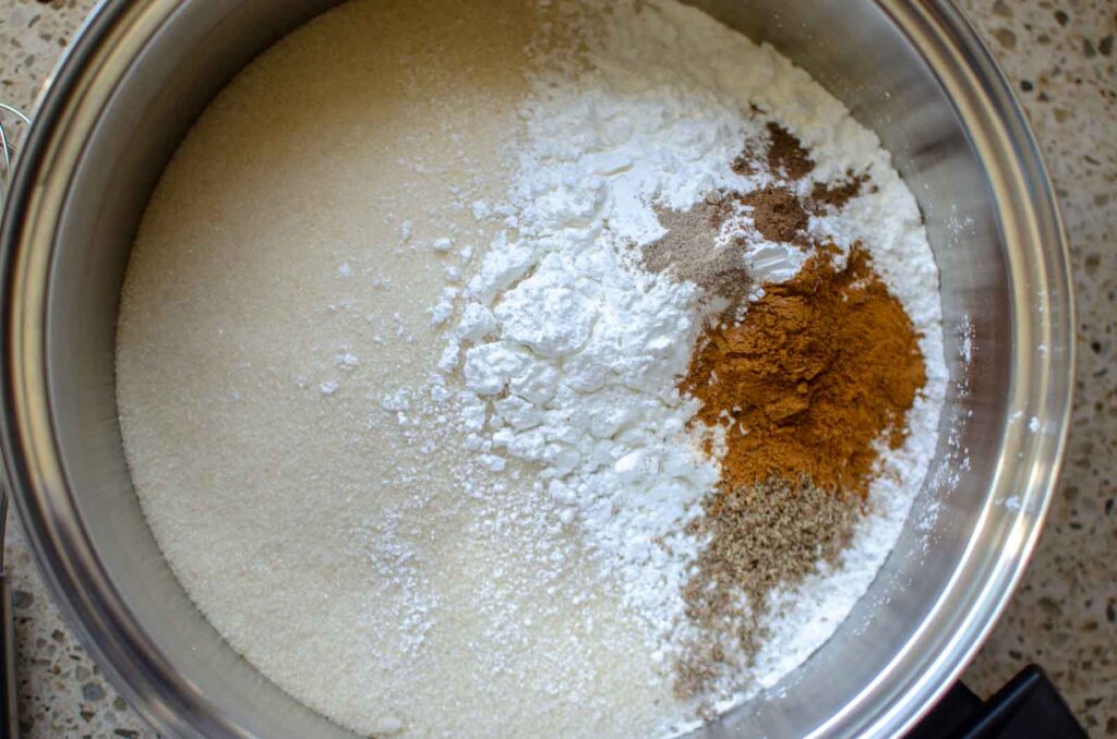 the dry ingredients in a large stock pot