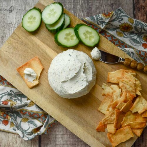 homemade Boursin cheese dip