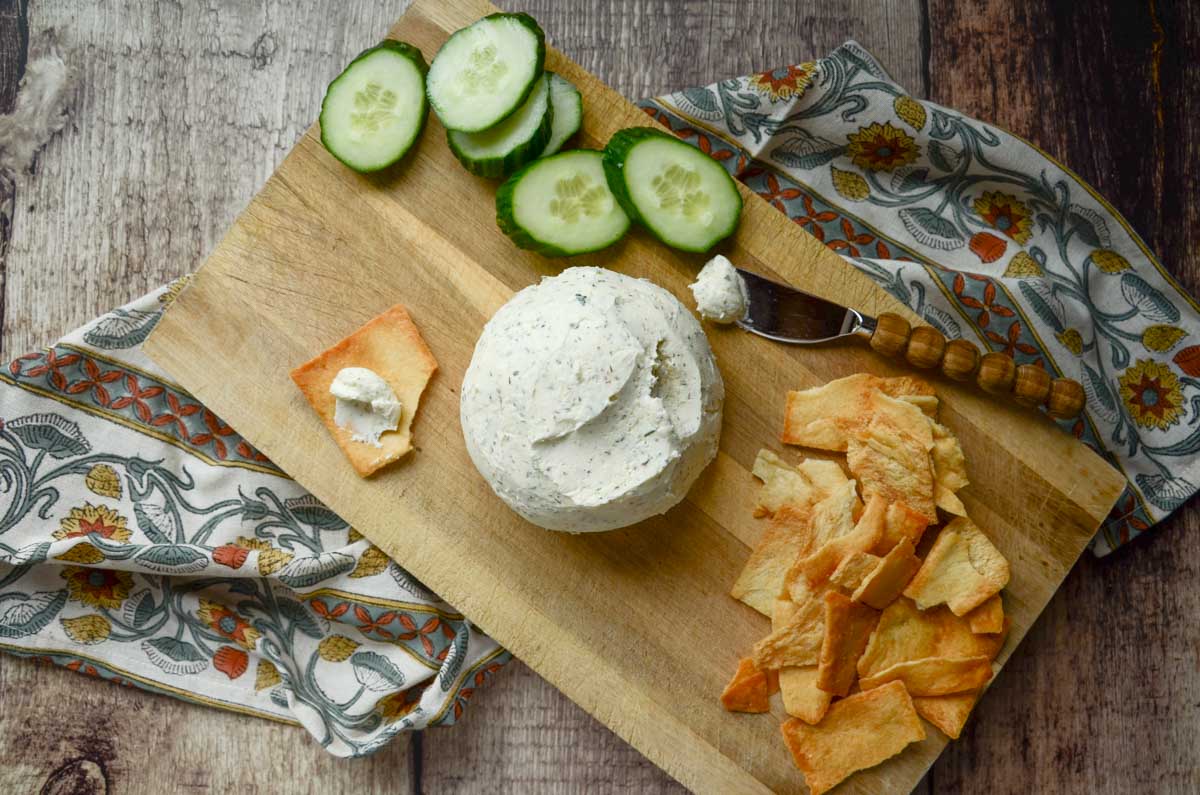 homemade Boursin cheese dip