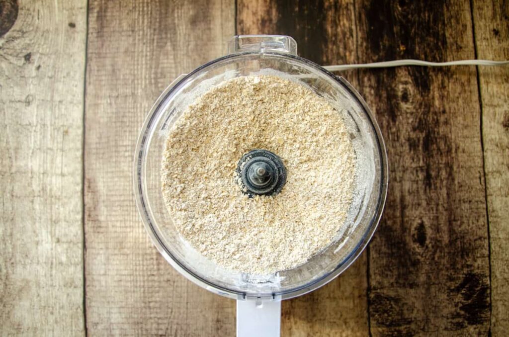 ground old fashioned oats in a food processor