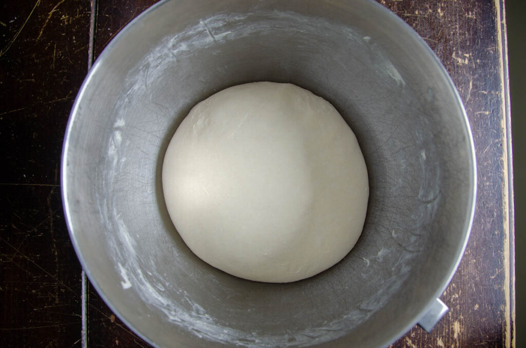 bread dough after bulk ferment