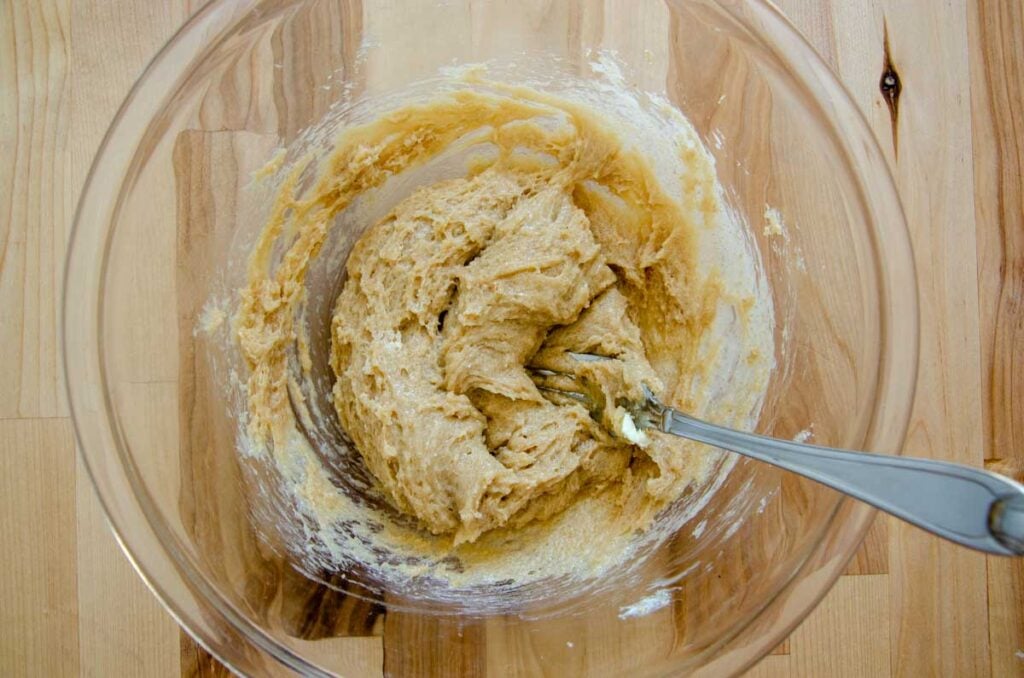 mixed wet ingredients