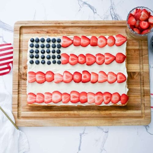 sourdough fruit flag cookie