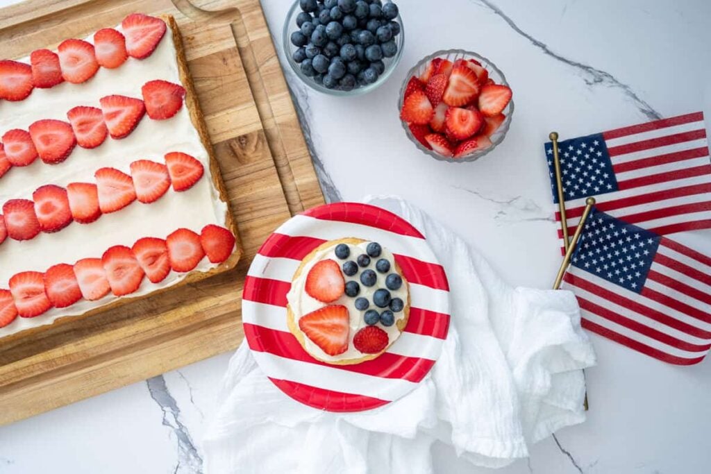 sourdough flag fruit cookie